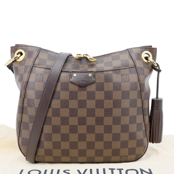 LOUIS VUITTON South Bank Besace Damier Ebene Crossbody Bag Brown