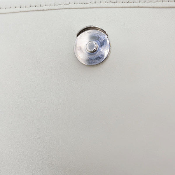 YVES SAINT LAURENT Niki Medium Tweed Shoulder Bag White