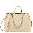 LOUIS VUITTON Bella Mahina Leather Tote Bag Cream