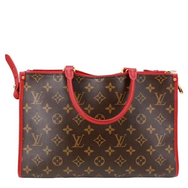 VUITTON Popincourt Monogram Canvas Tote Bag Red