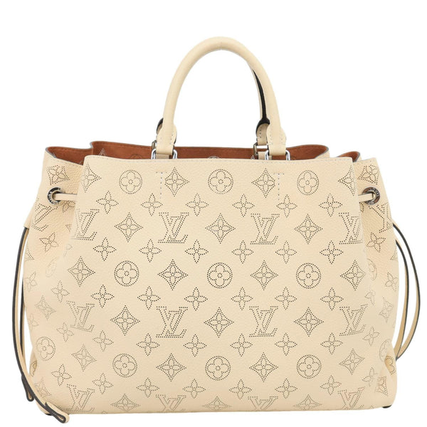 LOUIS VUITTON Bella Mahina Leather Tote Bag Cream