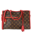 VUITTON Popincourt Monogram Canvas Tote Bag Red