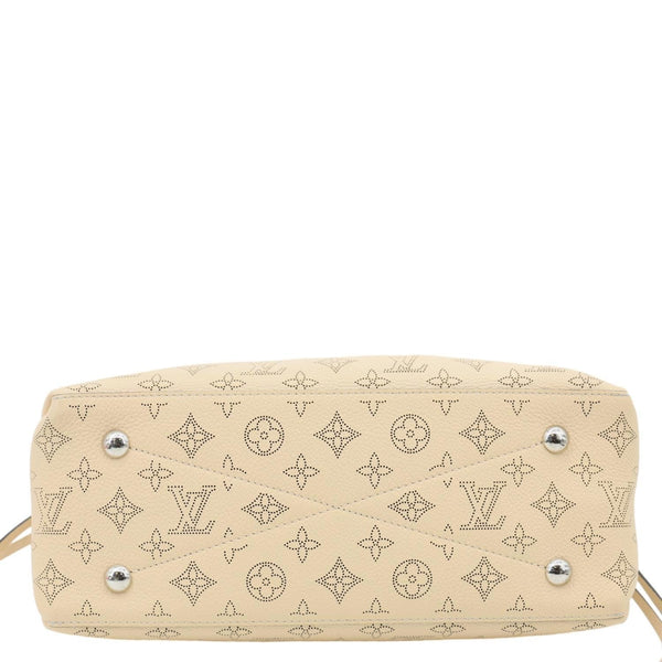 LOUIS VUITTON Bella Mahina Leather Tote Bag Cream