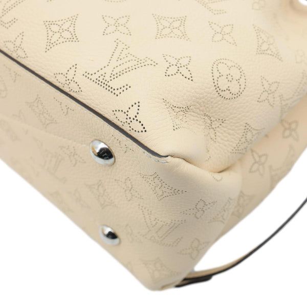 LOUIS VUITTON Bella Mahina Leather Tote Bag Cream
