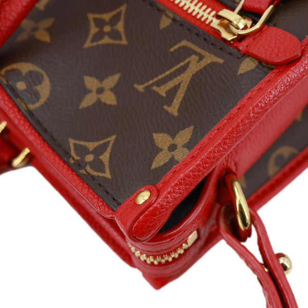 VUITTON Popincourt Monogram Canvas Tote Bag Red