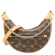 LOUIS VUITTON Loop Monogram Reverse Canvas Hobo Bag Brown
