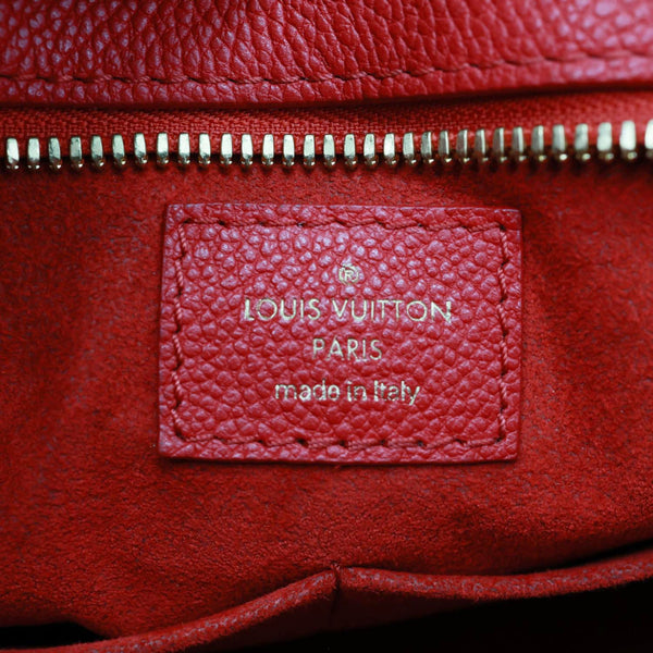 VUITTON Popincourt Monogram Canvas Tote Bag Red