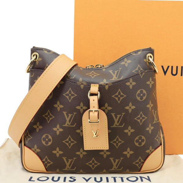 LOUIS VUITTON Odeon NM PM Monogram Canvas Shoulder Bag Brown