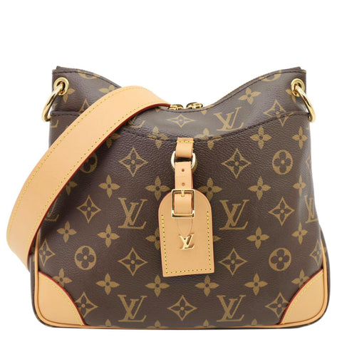 LOUIS VUITTON Odeon NM PM Monogram Canvas Shoulder Bag Brown