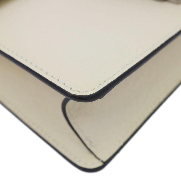 GUCCI Dionysus Mini Leather Crossbody Bag Off White 421970