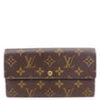 LOUIS VUITTON Sarah Vintage Monogram Canvas Wallet Brown