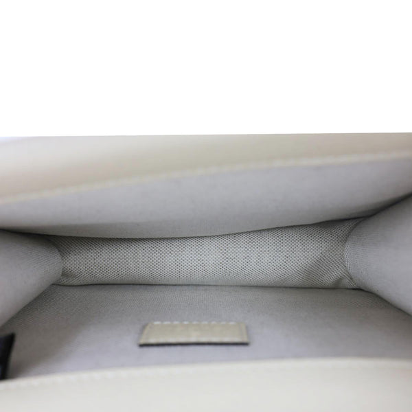 GUCCI Dionysus Mini Leather Crossbody Bag Off White 421970