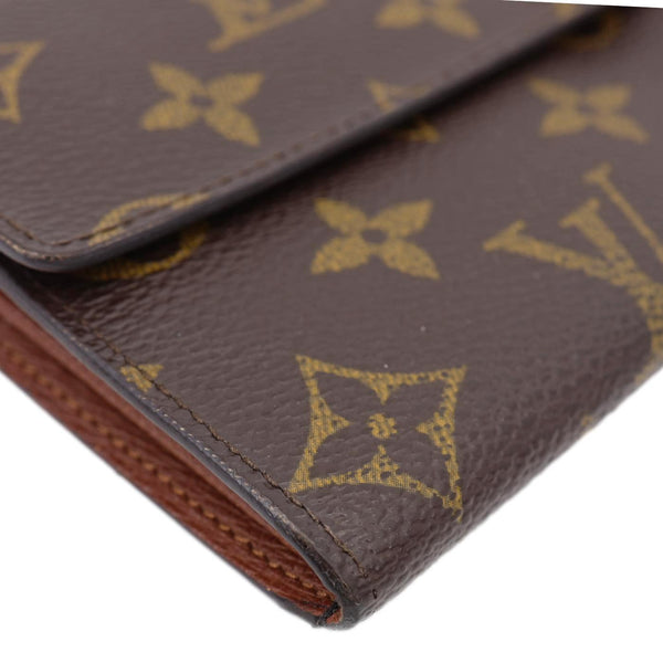 LOUIS VUITTON Sarah Vintage Monogram Canvas Wallet Brown