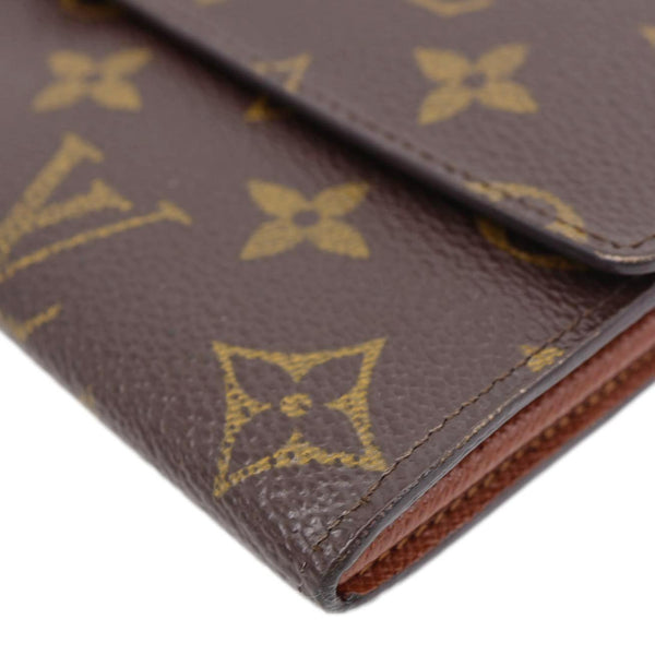 LOUIS VUITTON Sarah Vintage Monogram Canvas Wallet Brown