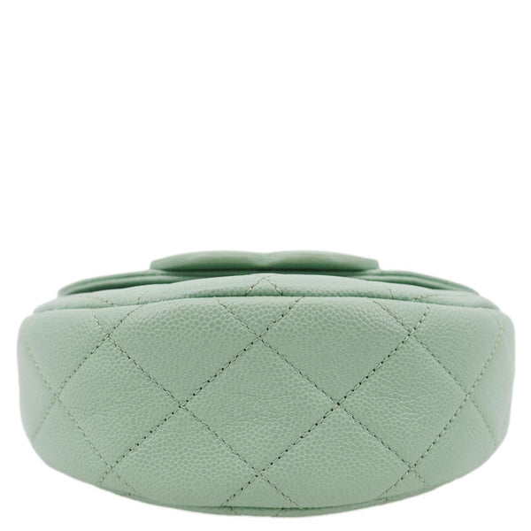 CHANEL Timeless Curved Flap Quilted Leather Chain Shoulder Bag Green