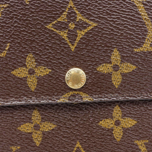 LOUIS VUITTON Sarah Vintage Monogram Canvas Wallet Brown