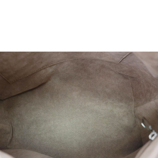 LOUIS VUITTON Beaubourg Mahina MM Leather Hobo Shoulder Bag Cream