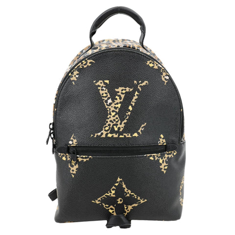 LOUIS VUITTON Palm Springs Jungle PM Monogram Giant Canvas Backpack Black