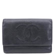 CHANEL Timeless CC Caviar Leather Wallet Black