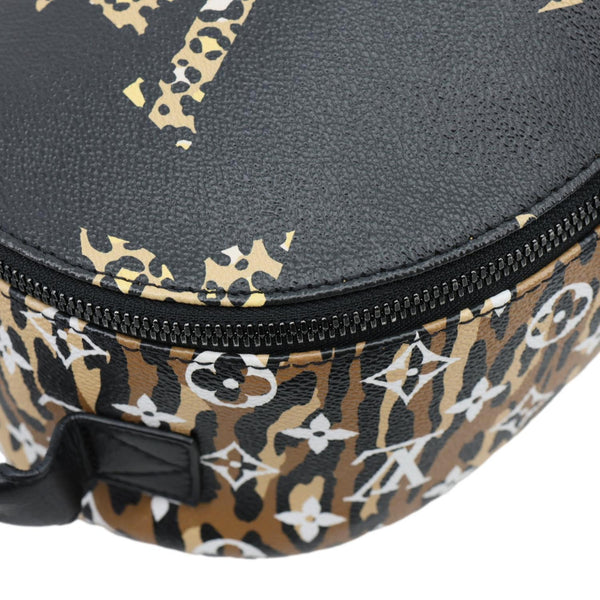 LOUIS VUITTON Palm Springs Jungle PM Monogram Giant Canvas Backpack Black