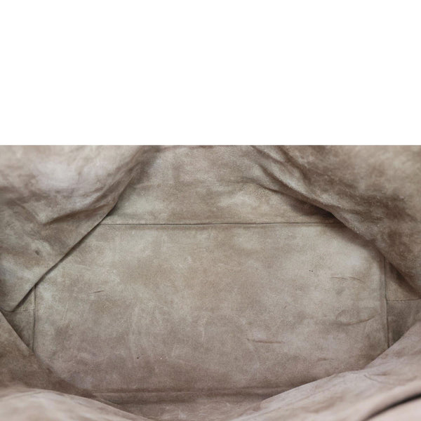 LOUIS VUITTON Soft Lockit Grained Cachemire Calfskin Leather Crossbody Bag Cream