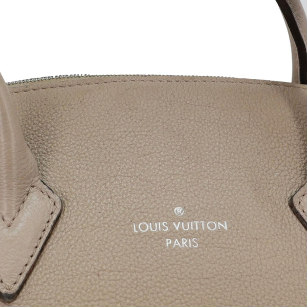 LOUIS VUITTON Soft Lockit Grained Cachemire Calfskin Leather Crossbody Bag Cream