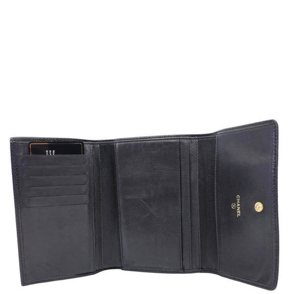 CHANEL Timeless CC Caviar Leather Wallet Black