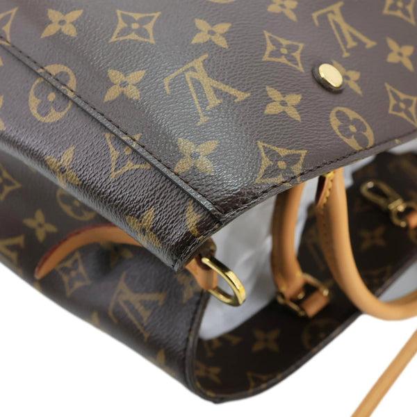 LOUIS VUITTON Montaigne GM Monogram Canvas Shoulder Bag Brown