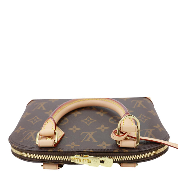 LOUIS VUITTON Alma BB Monogram Canvas Crossbody Bag Brown