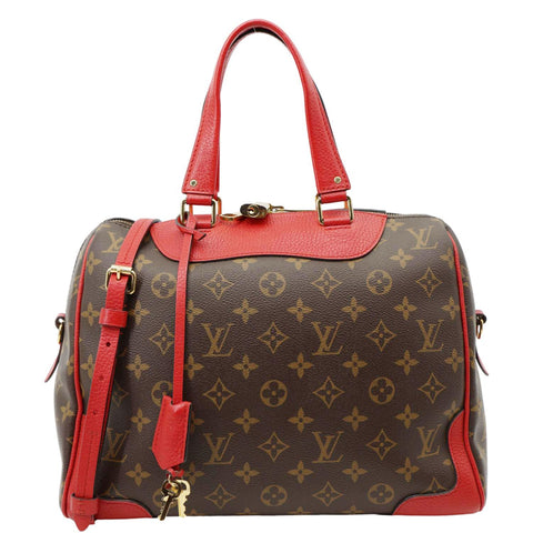 LOUIS VUITTON Retiro NM Monogram Canvas 2Way Shoulder Bag Red
