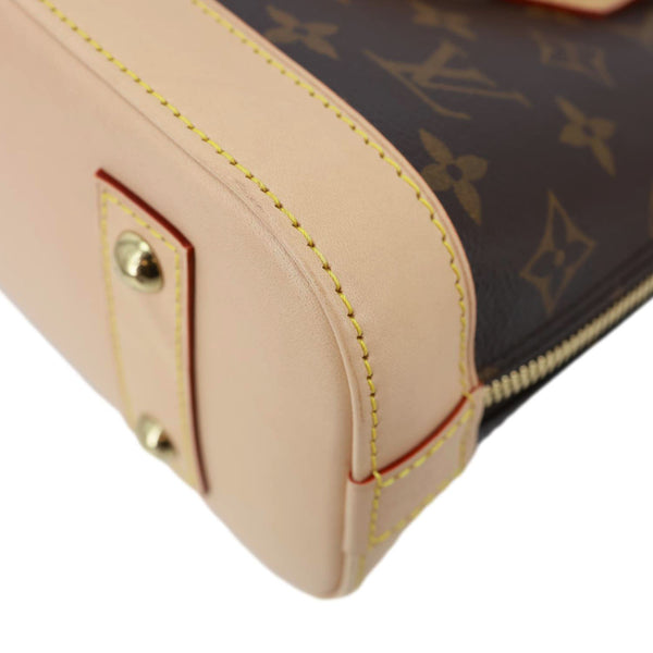 LOUIS VUITTON Alma BB Monogram Canvas Crossbody Bag Brown