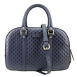 GUCCI Small Microguccissima Leather Crossbody Bag Navy Blue 510286