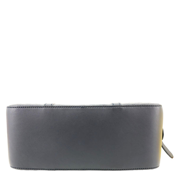 GUCCI Small Microguccissima Leather Crossbody Bag Navy Blue 510286
