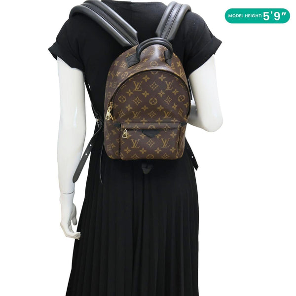 LOUIS VUITTON Palm Spring PM Monogram Canvas Backpack Brown