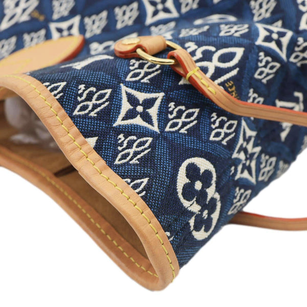 LOUIS VUITTON Neverfull MM Monogram Jacquard Since 1854 Canvas Tote Bag Blue