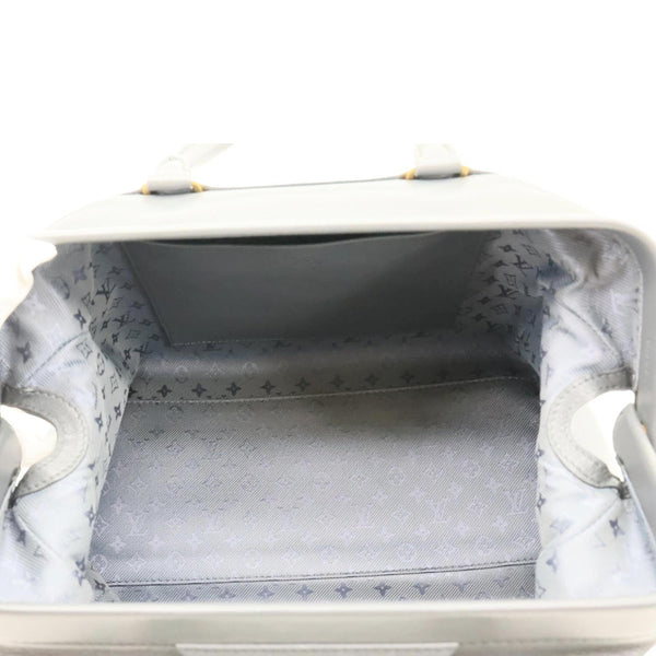 LOUIS VUITTON Cinema Intrigue Calf Leather Satchel Bag Grey