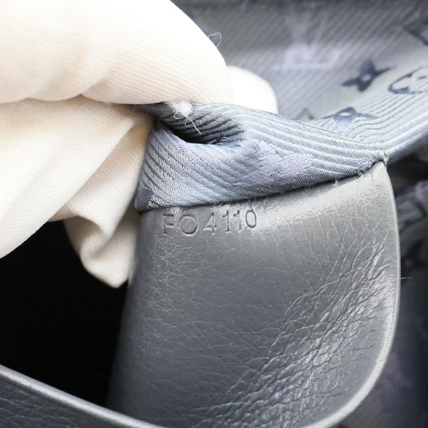 LOUIS VUITTON Cinema Intrigue Calf Leather Satchel Bag Grey