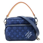 LOUIS VUITTON Nil Monogram Heritage Canvas Shoulder Bag Blue