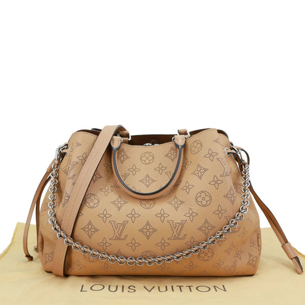 LOUIS VUITTON Bella Mahina Leather Tote Bag Brown