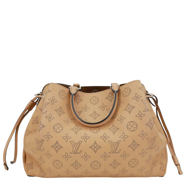 LOUIS VUITTON Bella Mahina Leather Tote Bag Brown