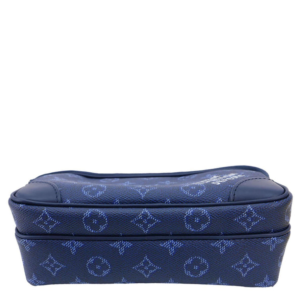LOUIS VUITTON Nil Monogram Heritage Canvas Shoulder Bag Blue