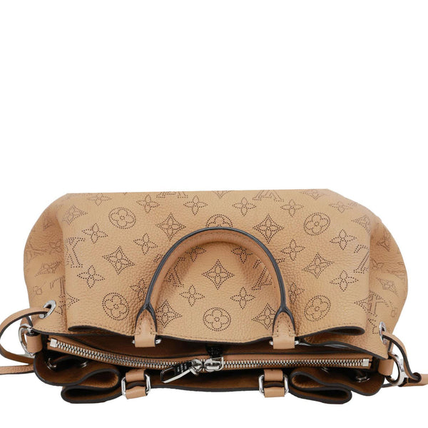 LOUIS VUITTON Bella Mahina Leather Tote Bag Brown