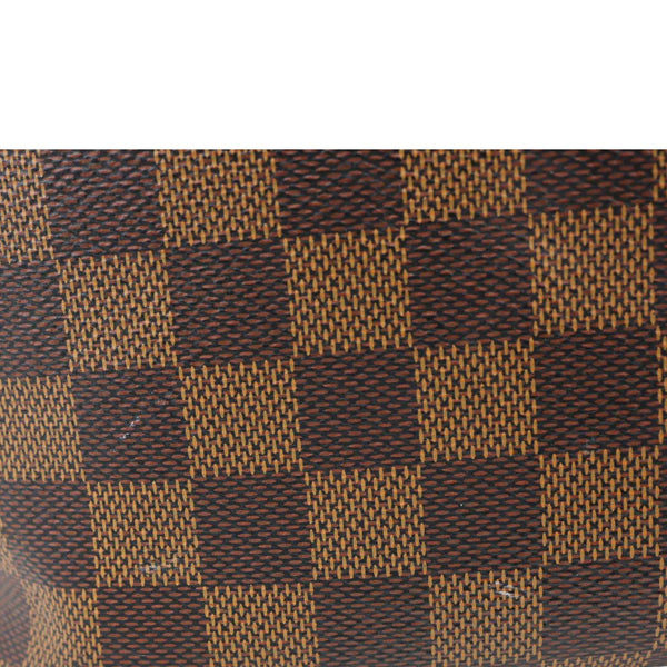 LOUIS VUITTON Neverfull MM Damier Ebene Tote Bag Brown