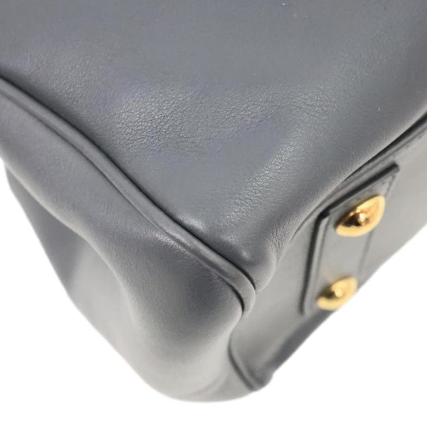 LOUIS VUITTON Cinema Intrigue Calf Leather Satchel Bag Grey