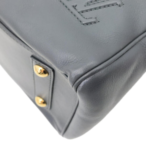 LOUIS VUITTON Cinema Intrigue Calf Leather Satchel Bag Grey