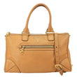 PRADA Vitello Daino Zip East West Deerskin Leather Top Handle Shoulder Bag Light Brown
