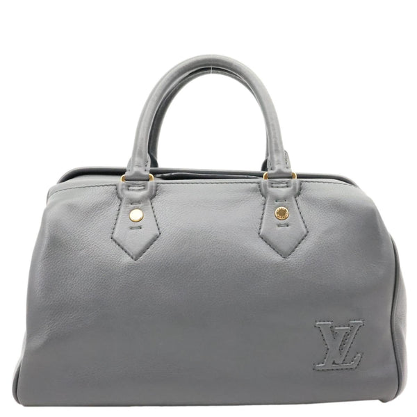 LOUIS VUITTON Cinema Intrigue Calf Leather Satchel Bag Grey