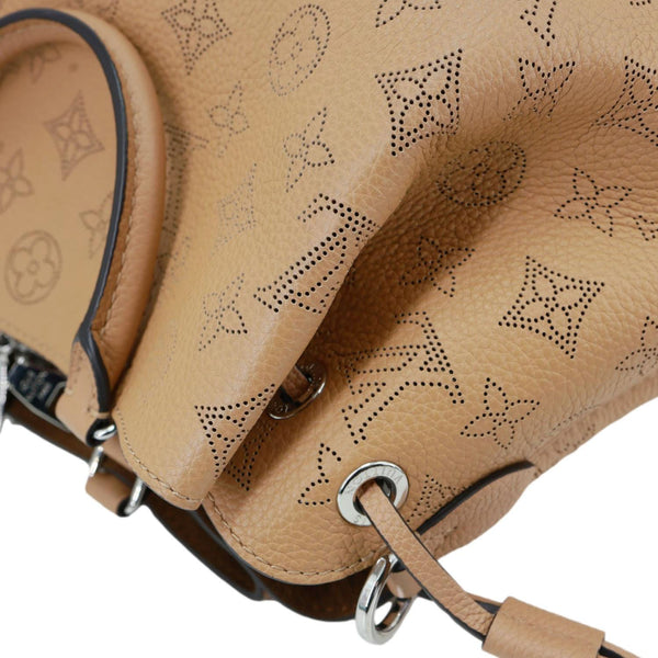 LOUIS VUITTON Bella Mahina Leather Tote Bag Brown