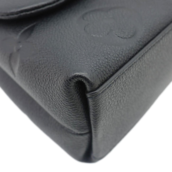 LOUIS VUITTON Madeleine BB Monogram Empreinte Leather Crossbody Bag Black