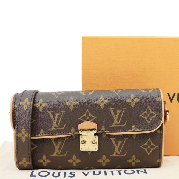 LOUIS VUITTON Camille Pochette Monogram Canvas Shoulder Bag Brown